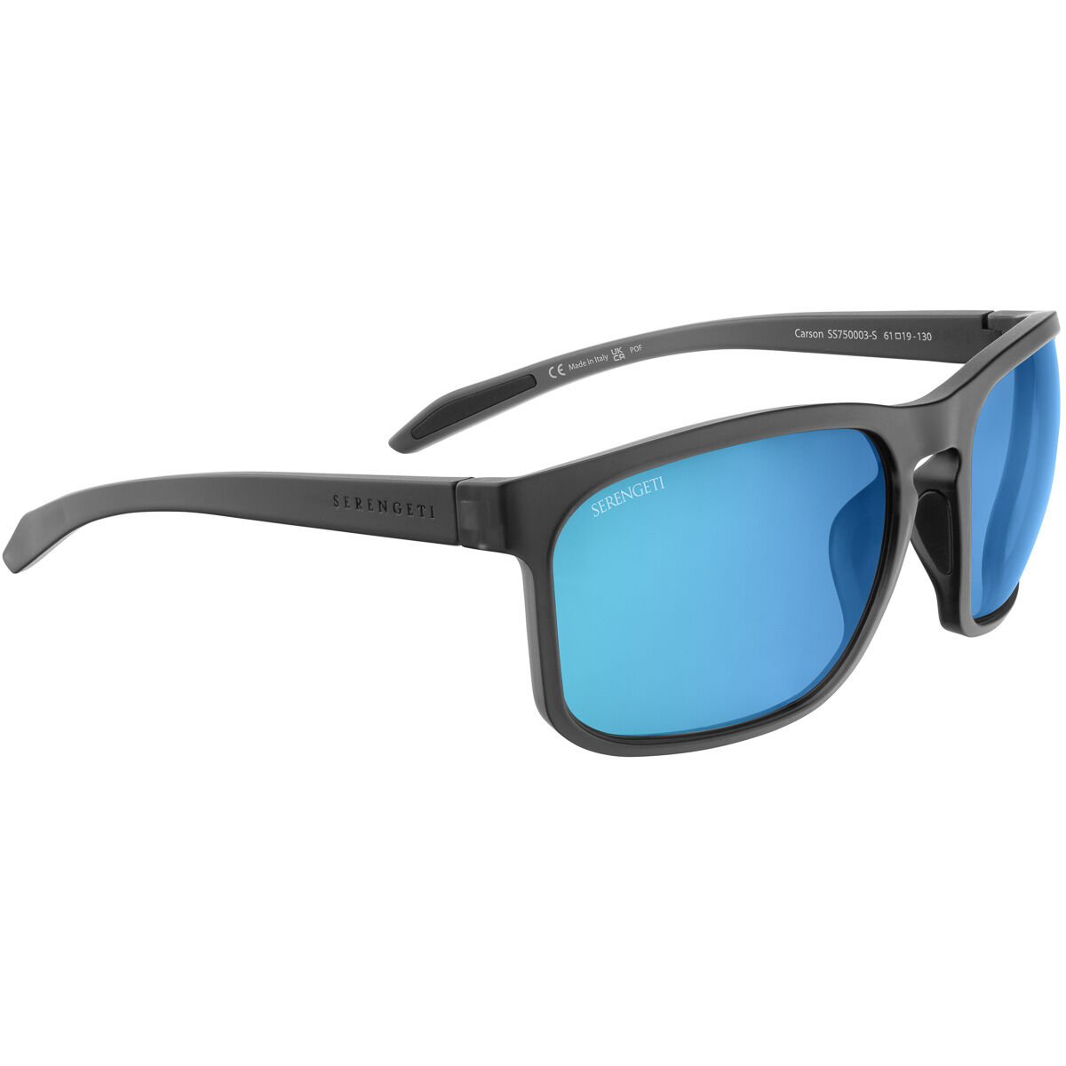 CARSON, Matte Crystal Dark Grey-Mineral Polarized 555nm Blue Cat 2 to 3, hi-res image number null